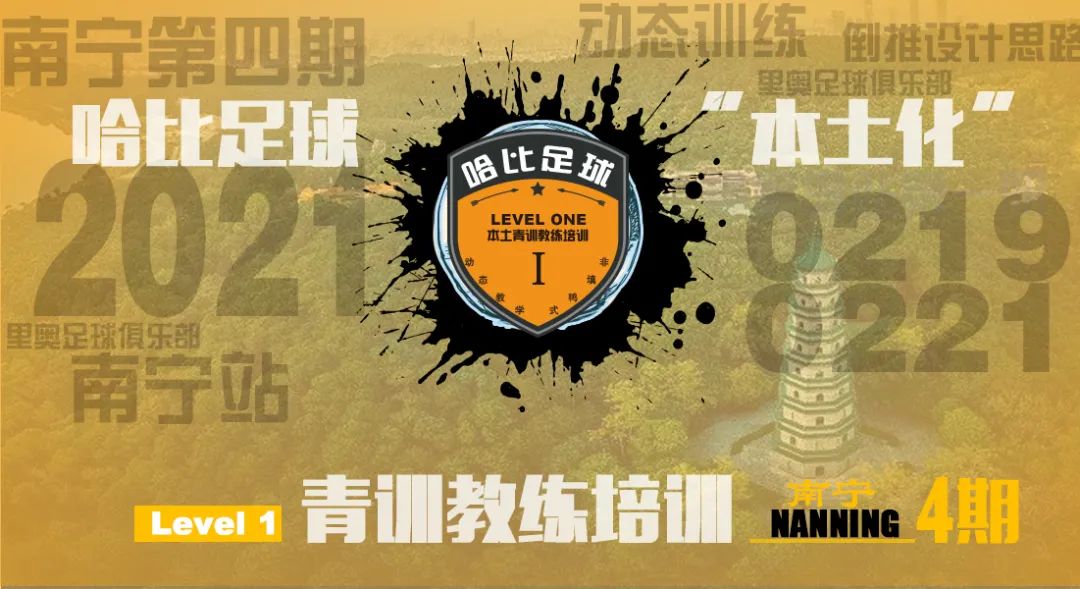 【2月19日~2月21日】南宁站 Level 1|哈比足球青训教练等级培训 · 第37期